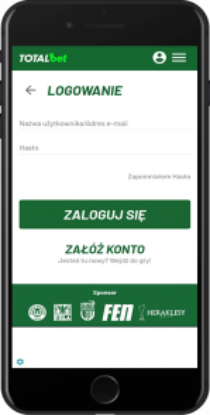 totalbet login krok 2