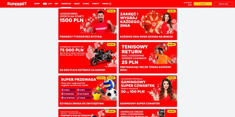 Superbet strona promocyjna