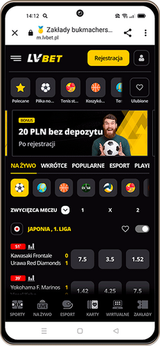LVbet Aplikacja mobilna