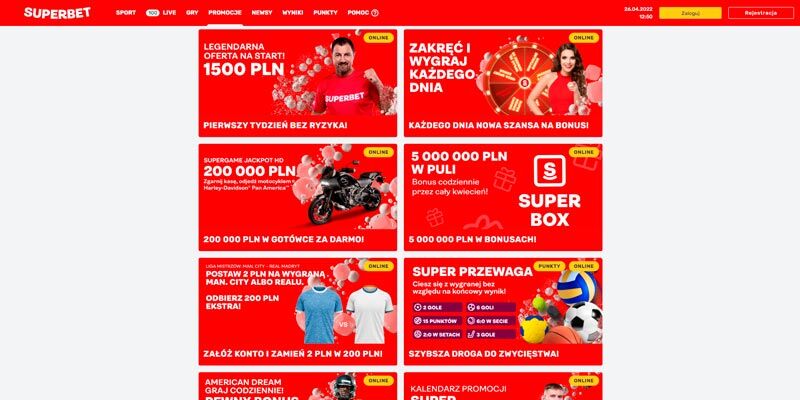 Superbet strona promocyjna