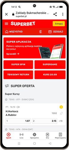 aplikacja mobilna superbet