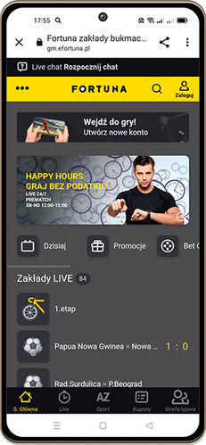 Fortuna Aplikacja mobilna
