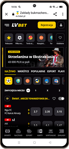 LVBet Aplikacja mobilna