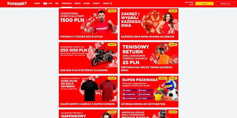 Superbet Polska strona promocyjna