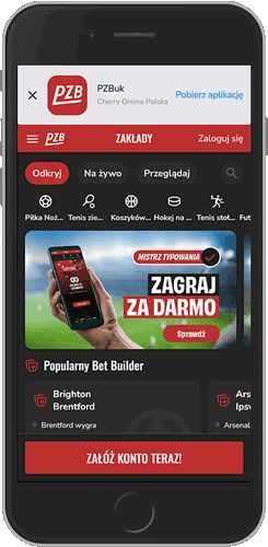 Zrzut ekranu strony głównej bukmachera PZBuk