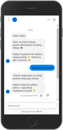 Zrzut ekranu strony pomocy bukmachera PZBuk 1